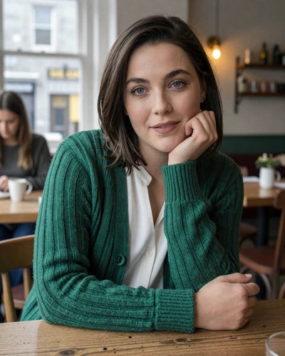 Aoife, 26, Irish woman with dark hair in a cozy Galway cafe ready to connect