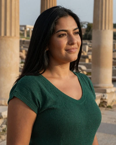 Androula, 31, Cypriot woman from Paphos near ancient archaeological ruins