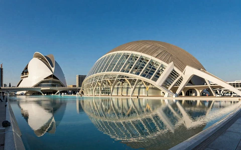 Valencia City of Arts and Sciences with modern architecture